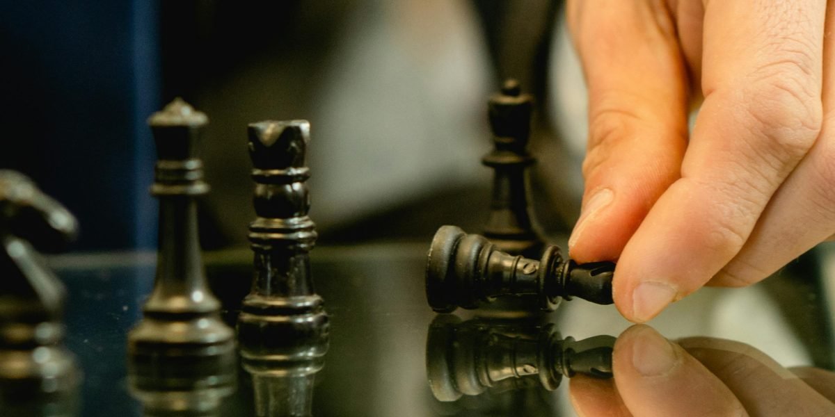 A leader making a focused strategic decision, demonstrating the application of future-oriented thinking in a business context.