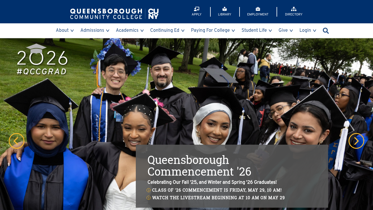 Queensborough Community College (QCC) of CUNY, home to educational resources and the host of the Delphi Report.