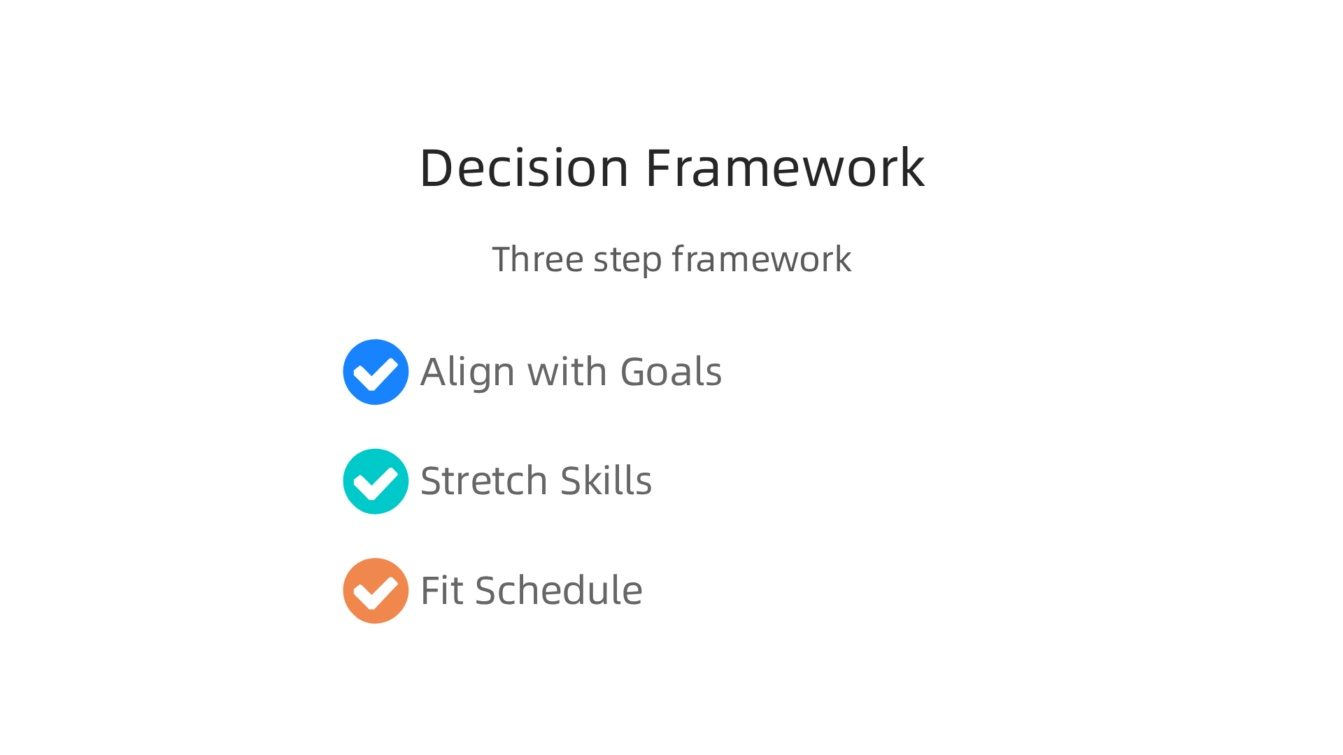 A three-step framework for making informed decisions about electives and extracurriculars in high school.