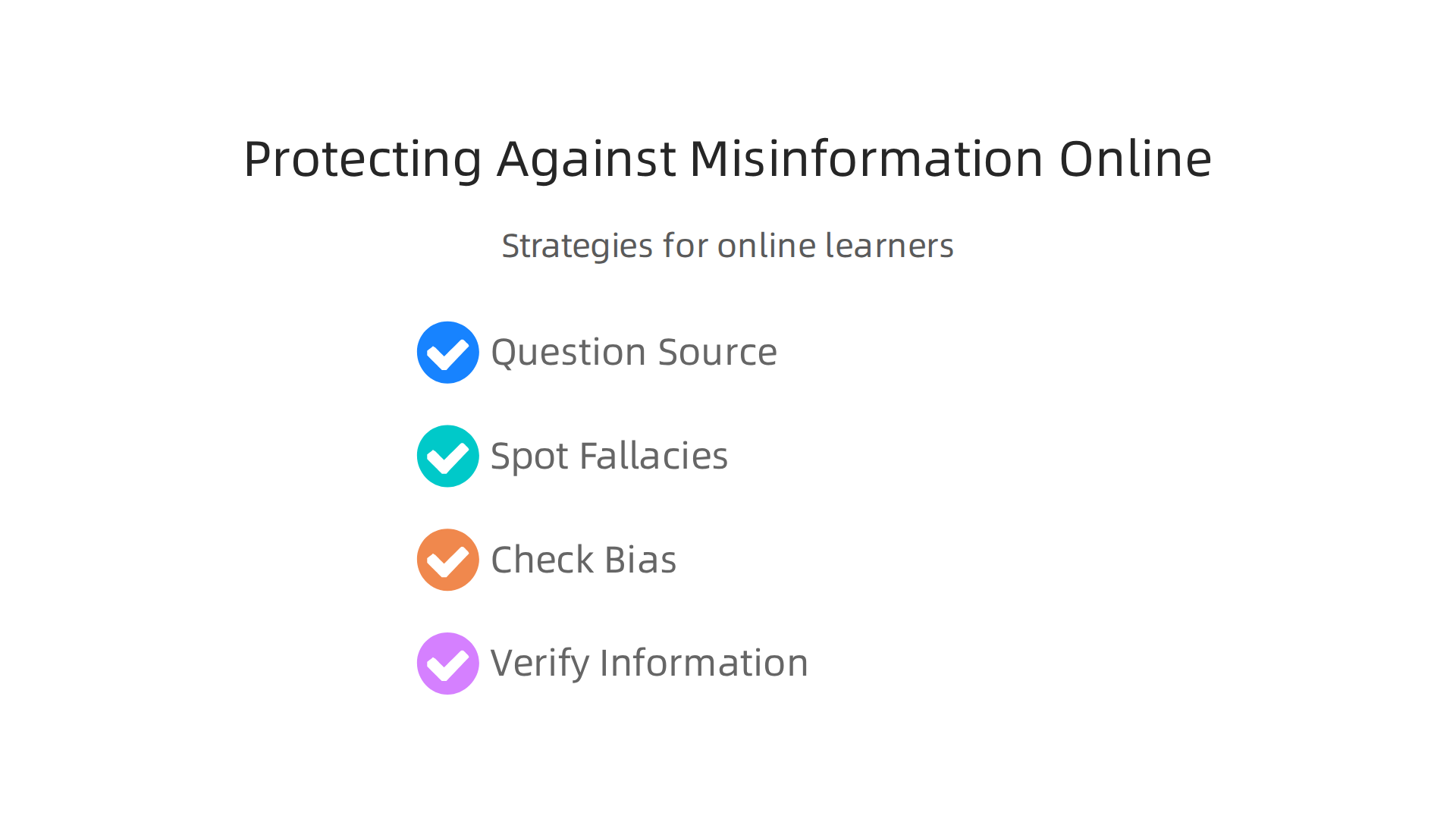 Strategies for online learners to critically evaluate sources and navigate the abundance of digital information.