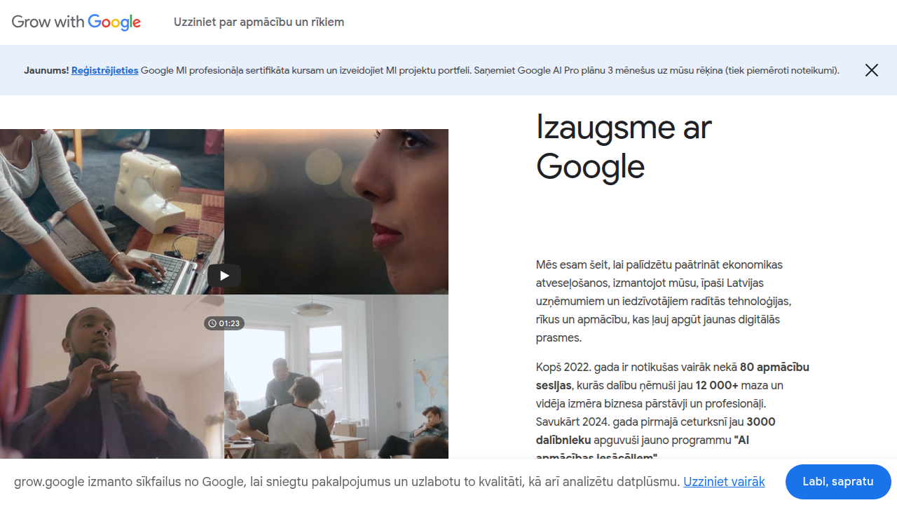 The official page for the Google Project Management Certificate program.