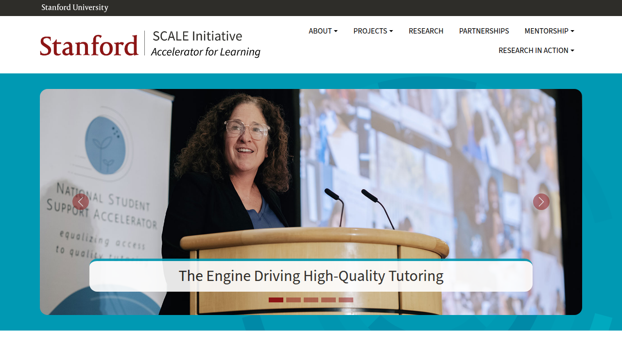 Stanford Center for Assessment, Learning, & Equity (SCALE) homepage.