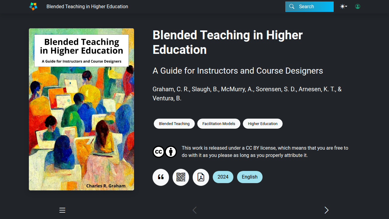 Access foundational knowledge on blended learning models from EdTech Books, emphasizing the integration of modality, tools, and method.