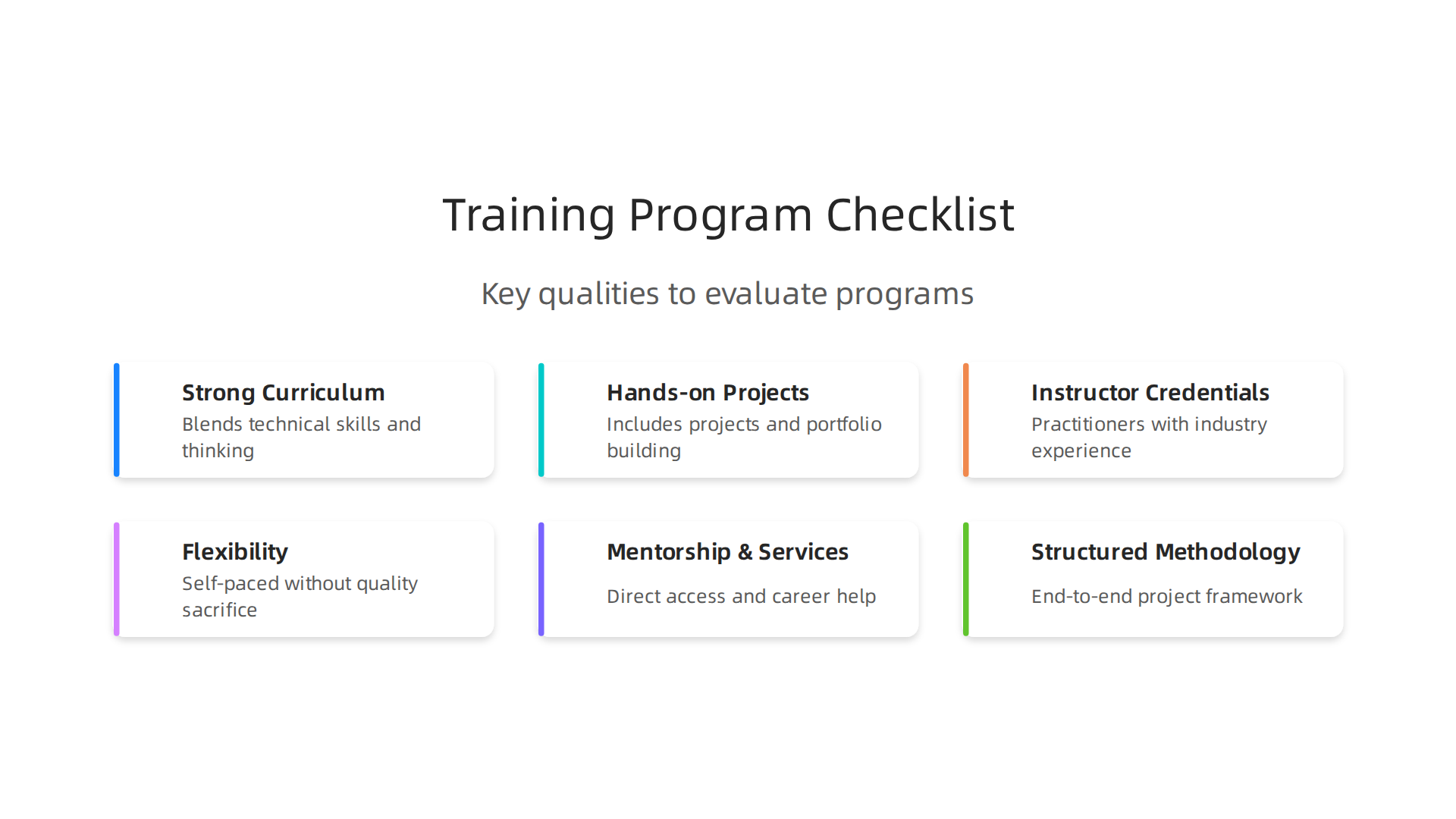 Identifying programs that balance technical and critical thinking skills is crucial for long-term career success.