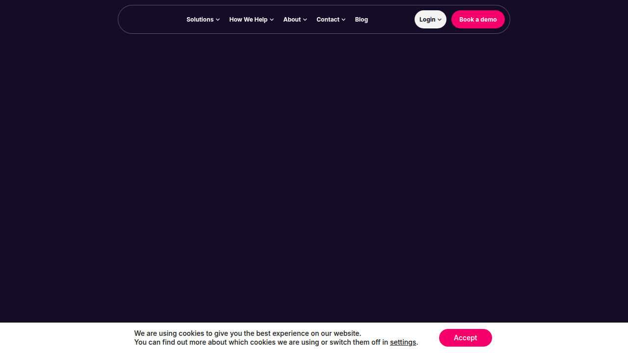 A screenshot of the HelloSyncx homepage, a resource for healthcare workforce trends and insights.